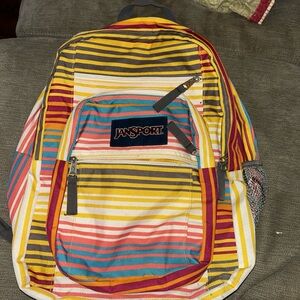 JanSport Vibrant Striped Backpack